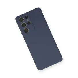 Newface Samsung Galaxy S21 Ultra Kılıf Nano Içi Kadife Silikon - Gri