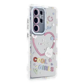 Newface Samsung Galaxy S23 Ultra Kılıf Reflexion Desenli Kapak - Desen 1