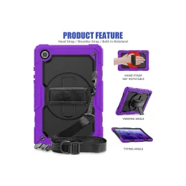 Newface Samsung Galaxy T500 Tab A7 10.4 Kılıf Pars Tablet Kapak - Mor