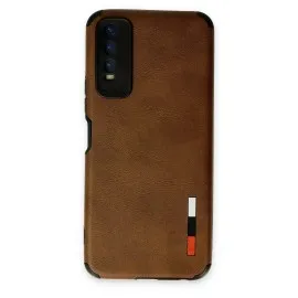 Newface Vivo Y11S Kılıf Loop Deri Silikon - Kahverengi