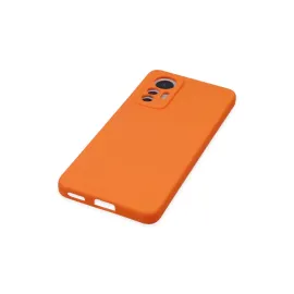 Newface Xiaomi Mi 12 Lite Kılıf Nano Içi Kadife Silikon - Turuncu