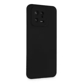 Newface Xiaomi Mi 13 Kılıf Nano Içi Kadife Silikon - Siyah