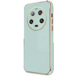 Newface Xiaomi Mi 14 Ultra Kılıf Volet Silikon - Açık Yeşil