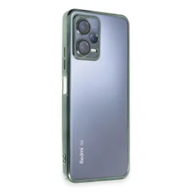 Newface Xiaomi Redmi Note 12 5G Kılıf Razer Lensli Silikon - Yeşil