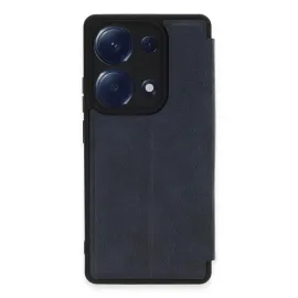 Newface Xiaomi Redmi Note 13 Pro 4G Kılıf Flip Cover - Lacivert