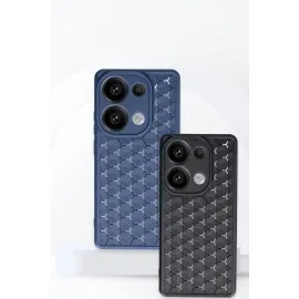 Newface Xiaomi Redmi Note 13 Pro 4G Kılıf Petek Silikon Kapak - Lila