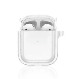 Movenchy Airpods 4 (4.nesil) Shiny Şeffaf Kılıf - Beyaz