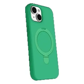 Newface Apple Iphone 15 Regal Magsafe Standlı Kapak - Yeşil