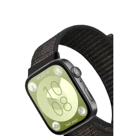 Newface Huawei Fit 4 Hasırlı Cırtcırtlı Kordon - Siyah