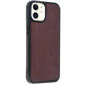 Newface Iphone 11 Kılıf Aras Deri Kapak - Bordo