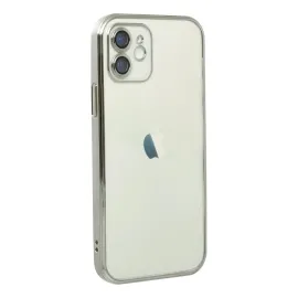 Newface Iphone 12 Kılıf Razer Lensli Silikon - Gümüş