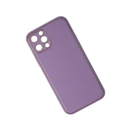 Newface Iphone 12 Pro Kılıf Coco Deri Silikon Kapak - Lila