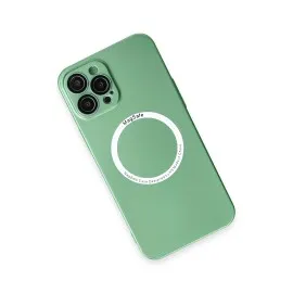 Newface Iphone 12 Pro Kılıf Jack Magneticsafe Lens Silikon - Yeşil
