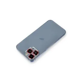 Newface Iphone 13 Pro Max Metal Kamera Lens Koruma Cam - Kırmızı