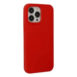 Newface Iphone 14 Pro Kılıf Nano Içi Kadife Silikon - Kırmızı