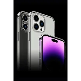 Newface Iphone 14 Pro Kılıf Tron Şeffaf Magsafe Kapak - Derin Mor