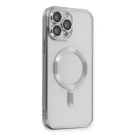 Newface Iphone 15 Pro Kılıf Kross Magneticsafe Kapak - Gümüş