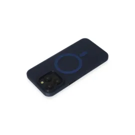 Newface Iphone 15 Pro Max Kılıf Lodos Magneticsafe Mat Kapak - Mavi