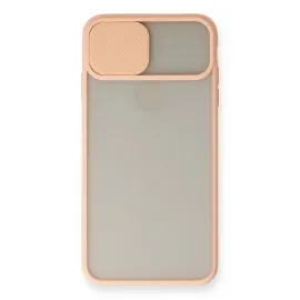 Newface Iphone Xs Max Kılıf Palm Buzlu Kamera Sürgülü Silikon - Pembe