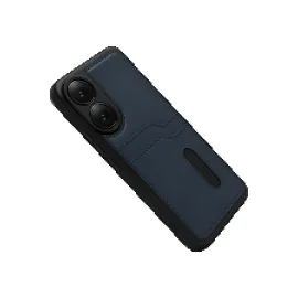 Newface Oppo A38 Sara Kartvizitli Deri Kılıf - Lacivert