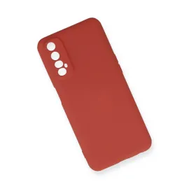 Newface Realme 7 Kılıf Nano Içi Kadife Silikon - Kiremit