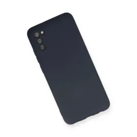 Newface Samsung Galaxy A03S Kılıf Nano Içi Kadife Silikon - Lacivert