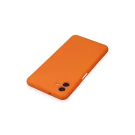 Newface Samsung Galaxy A04E Kılıf Nano Içi Kadife Silikon - Turuncu