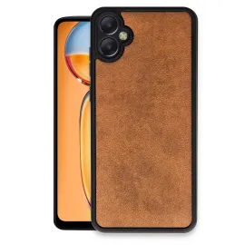 Newface Samsung Galaxy A05 Kılıf Aras Deri Kapak - Taba