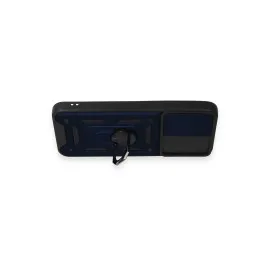 Newface Samsung Galaxy A54 5G Kılıf Pars Lens Yüzüklü Silikon - Lacivert