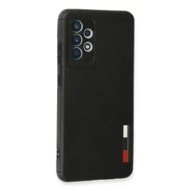 Newface Samsung Galaxy A72 Kılıf Loop Deri Silikon - Siyah