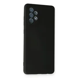 Newface Samsung Galaxy A72 Kılıf Nano Içi Kadife  Silikon - Siyah