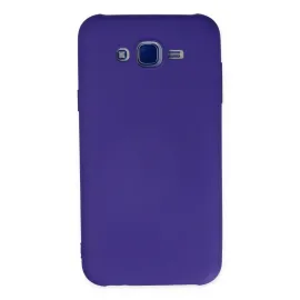 Newface Samsung Galaxy J7 Kılıf Nano Içi Kadife Silikon - Mor