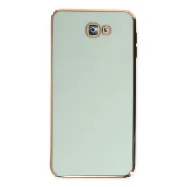 Newface Samsung Galaxy J7 Prime Kılıf Volet Silikon - Açık Yeşil
