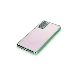 Newface Samsung Galaxy S20 Fe Kılıf Razer Lensli Silikon - Yeşil