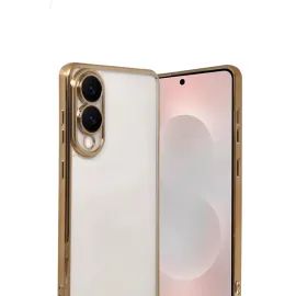 Newface Samsung Galaxy S25 Edge Razer Lensli Silikon - Gold