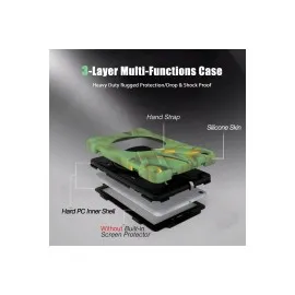 Newface Samsung Galaxy T290 Tab A 8 Kılıf Amazing Tablet Kapak - Kamuflaj