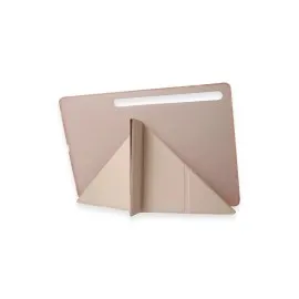 Newface Samsung Galaxy Tab A9 Plus Kılıf Kalemlikli Mars Tablet Kılıfı - Rose Gold