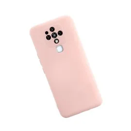 Newface Tecno Camon 16 Kılıf Nano Içi Kadife Silikon - Pudra