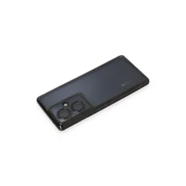 Newface Vivo V29 Lite Kılıf Razer Lensli Silikon - Siyah