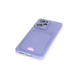 Newface Xiaomi Poco X5 Pro 5G Kılıf Kelvin Kartvizitli Silikon - Lila