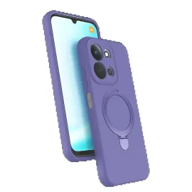 Newface Xiaomi Redmi 15C 4G Regal Magsafe Standlı Kapak - Lila