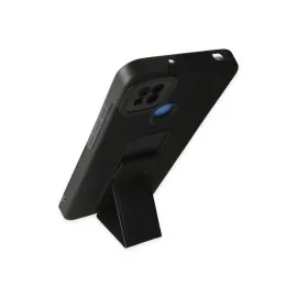 Newface Xiaomi Redmi 9C Kılıf Mega Standlı Silikon - Siyah