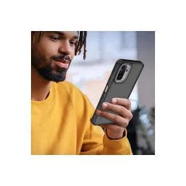 Newface Xiaomi Redmi Note 10 Pro Kılıf Elegant Kapak - Siyah