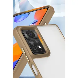 Newface Xiaomi Redmi Note 11 Pro Kılıf Penta Silikon Kılıf - Titan Gri