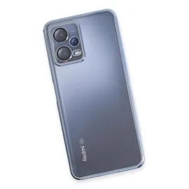 Newface Xiaomi Redmi Note 12 5G Kılıf Razer Lensli Silikon - Açık Mavi