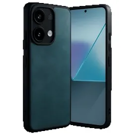 Newface Xiaomi Redmi Note 13 Pro 5G Kılıf Aras Deri Kapak - Koyu Yeşil