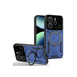 Newface Xiaomi Redmi Note 14 4G Kılıf Joy Lens Standlı Kapak - Lacivert