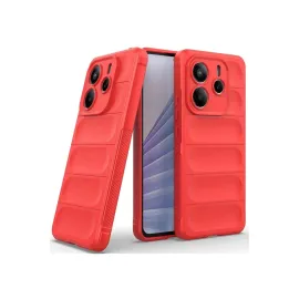 Newface Xiaomi Redmi Note 14 4G Kılıf Optimum Silikon - Kırmızı