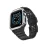 Newface Apple Watch 42mm KR401 Silikon Kordon - Siyah-Gümüş