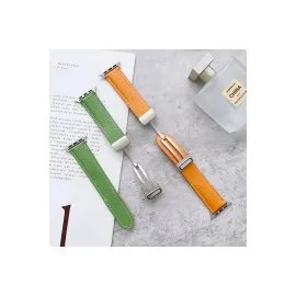 Newface Apple Watch 42Mm Kr414 Daks Deri Kordon - Siyah